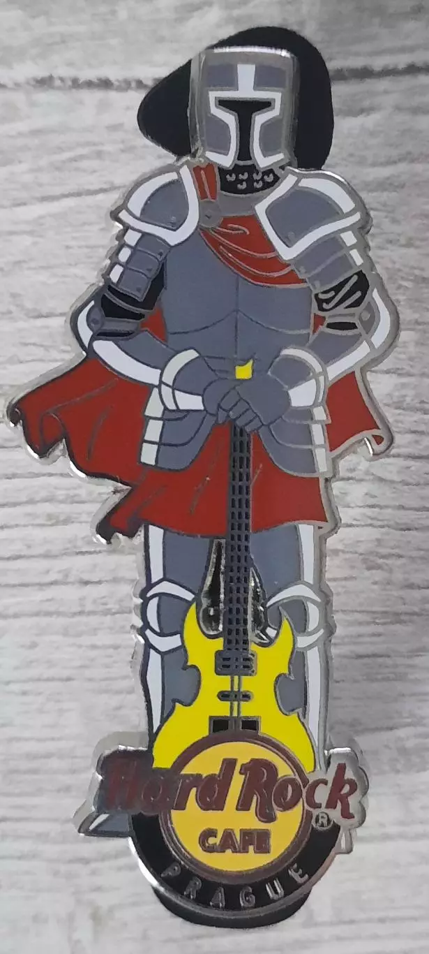 Значок Хард Рок Кафе «hard rock cafe» Прага Рыцарь.