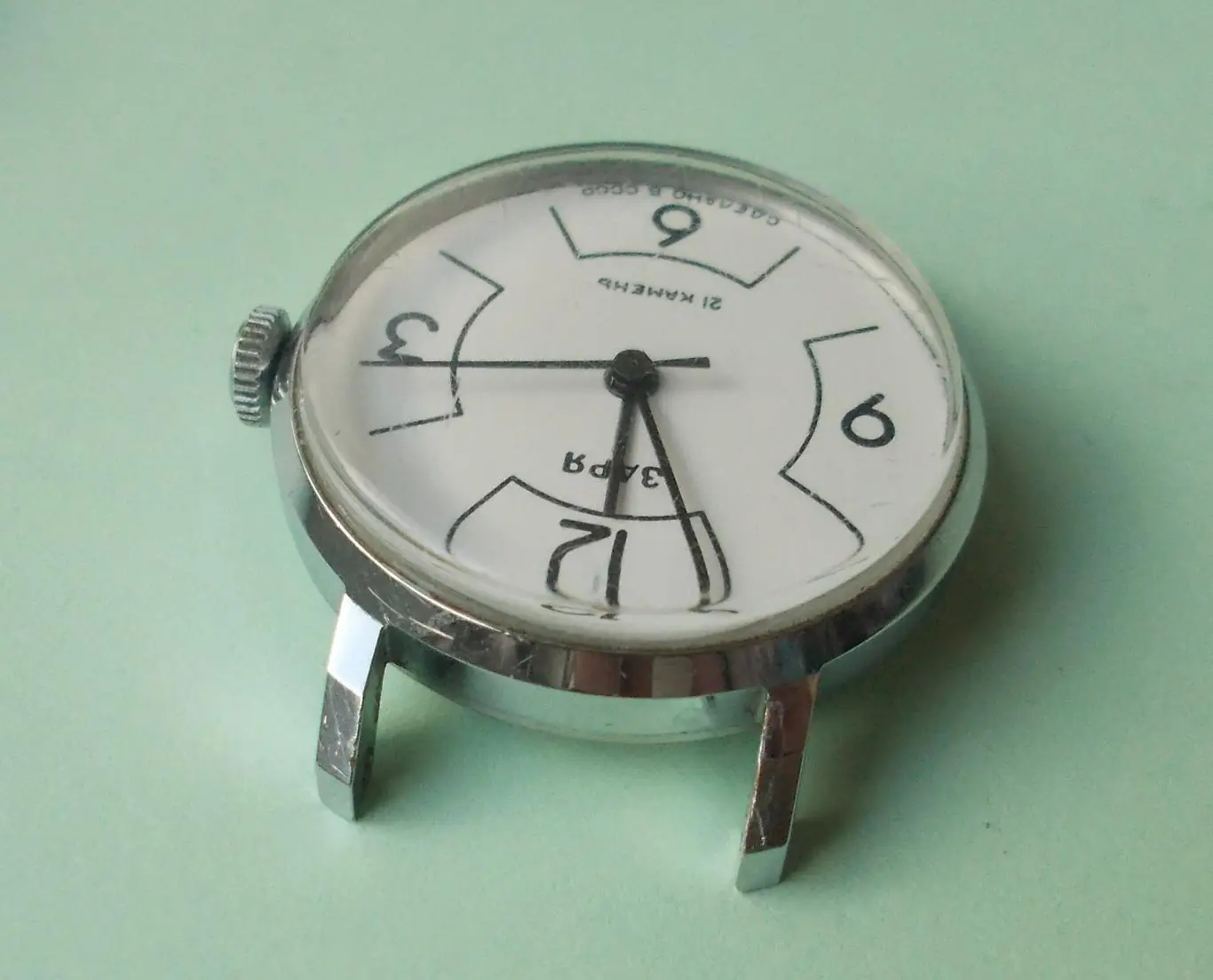 Часы механические женские Заря 21 камень СССР 3