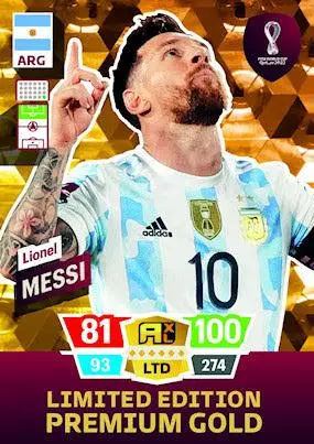 Футбол Карточка ЧМ Катар/Qatar 2022 Лионель Месси/Messi/Аргентина