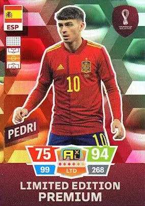 Футбол Карточка ЧМ Катар/Qatar 2022 Педри/Pedri(Испания)