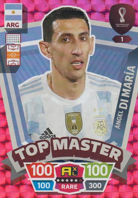 FIFA World Cup Qatar 2022 # 1 Angel Di Maria (Argentina)Top Masters Adrenalyn XL