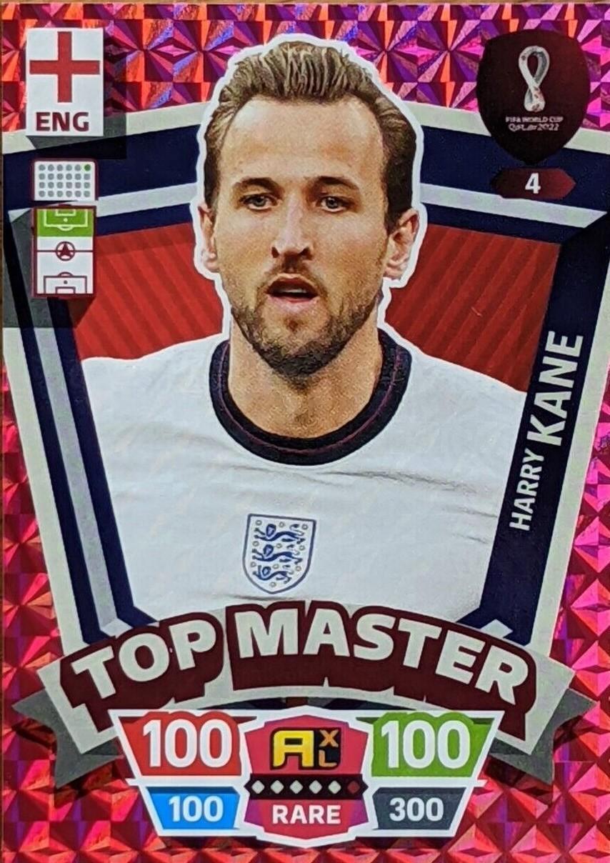 FIFA World Cup Qatar 2022 # 4 Harry Kane (England) Top Masters Adrenalyn XL