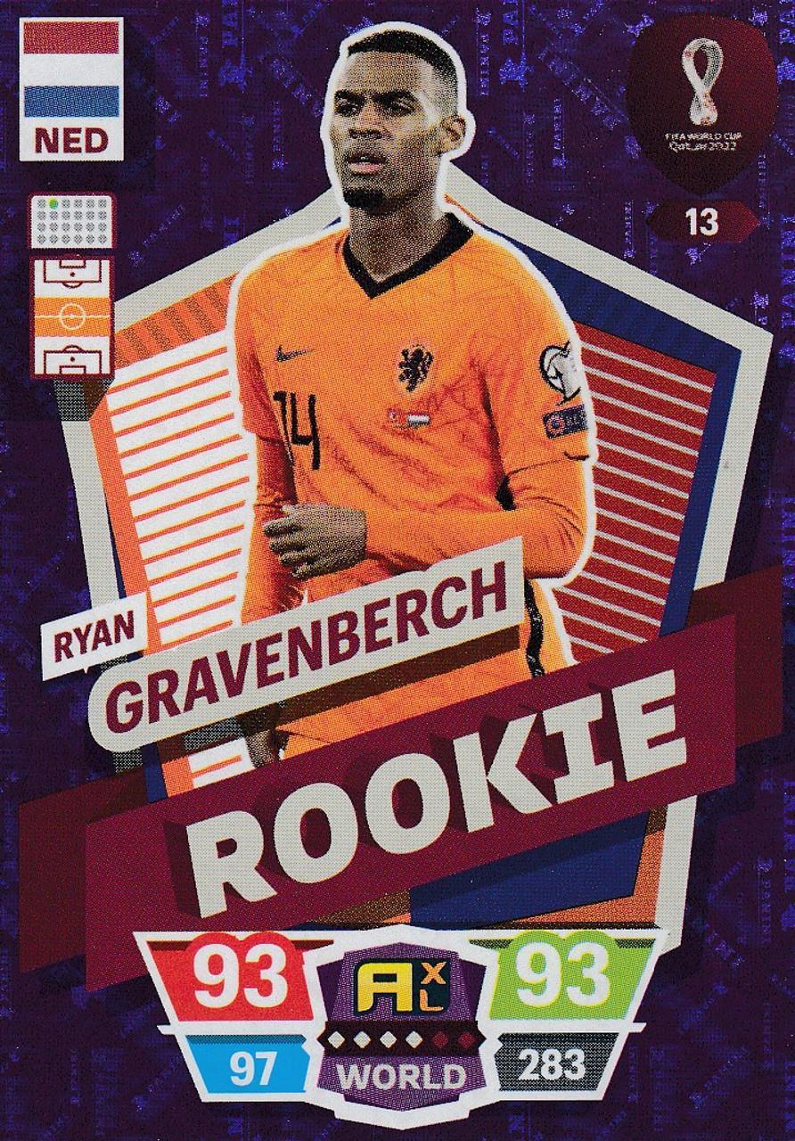 FIFA World Cup Qatar 2022 #13 Ryan Gravenberch (Netherlands) Rookie Adrenalyn XL