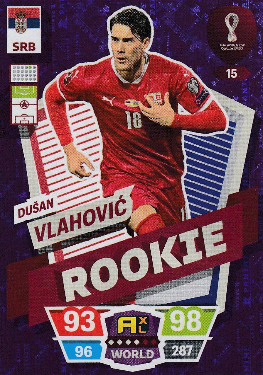 FIFA World Cup Qatar 2022 #15 Dusan Vlahovic (Serbia) Rookie Adrenalyn XL