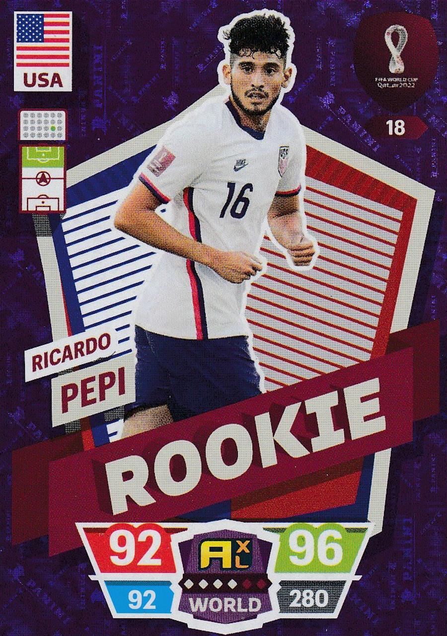 FIFA World Cup Qatar 2022 #18 Ricardo Pepi (USA) Rookie Adrenalyn XL