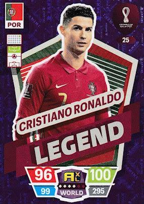 FIFA World Cup Qatar 2022 #25 Cristiano Ronaldo (Portugal) Legend Adrenalyn XL