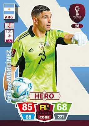FIFA World Cup Qatar 2022 #28 Emiliano Martinez (Argentina) Hero Adrenalyn XL