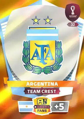 FIFA World Cup Qatar 2022 #32 Team Crest (Argentina) Adrenalyn XL
