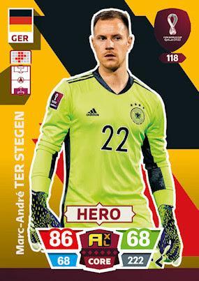 FIFA World Cup Qatar 2022#118 Marc-Andre ter Stegen (Germany) Hero Adrenalyn XL