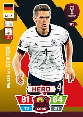 FIFA World Cup Qatar 2022#119 Matthias Ginter (Germany) Hero Adrenalyn XL