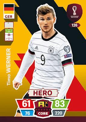 FIFA World Cup Qatar 2022#126 Timo Werner (Germany) Hero Adrenalyn XL