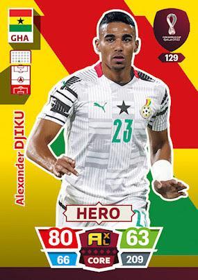 FIFA World Cup Qatar 2022#129 Alexander Djiku (Ghana) Hero Adrenalyn XL