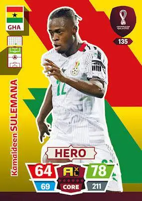 FIFA World Cup Qatar 2022#135 Kamaldeen Sulemana (Ghana) Hero Adrenalyn XL