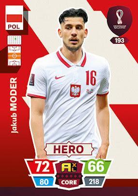 Футбол Карточка ЧМ Катар/Qatar 2022 №193 Якуб Модер/Jakub Moder (Польша)