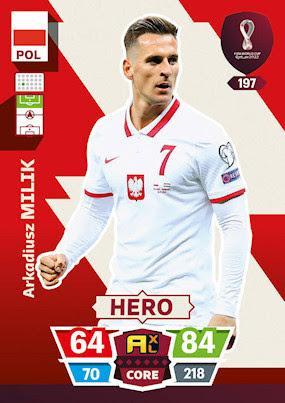 Футбол Карточка ЧМ Катар/Qatar 2022 №197 Аркадиуш Милик/Arkadiusz Milik/Польша