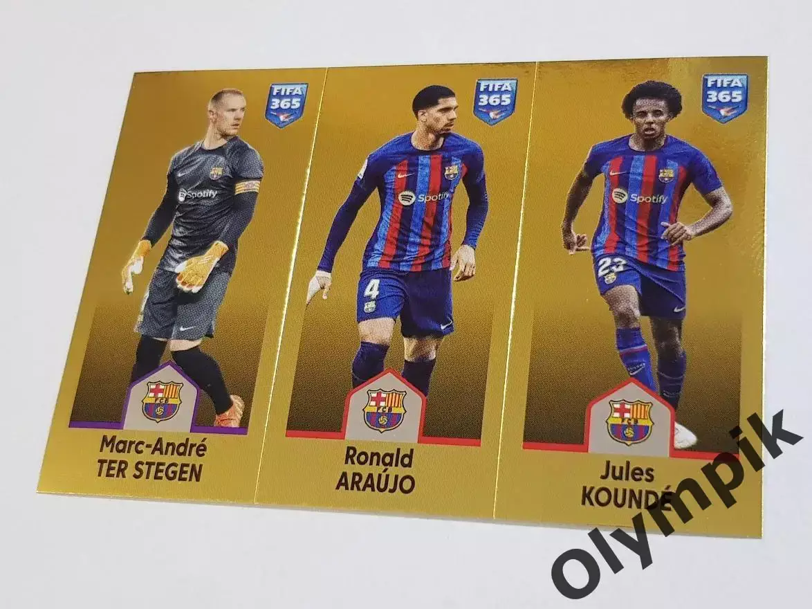 FIFA 365 2023 №151 STEGEN / ARAUJO / KOUNDE / FC BARCELONA Испания