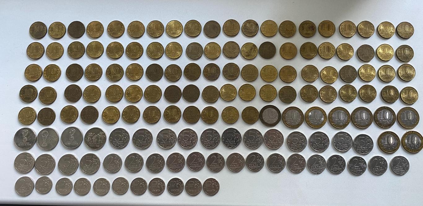 Монеты 1,2,5,10,25 рублей (все одним лотом) 1