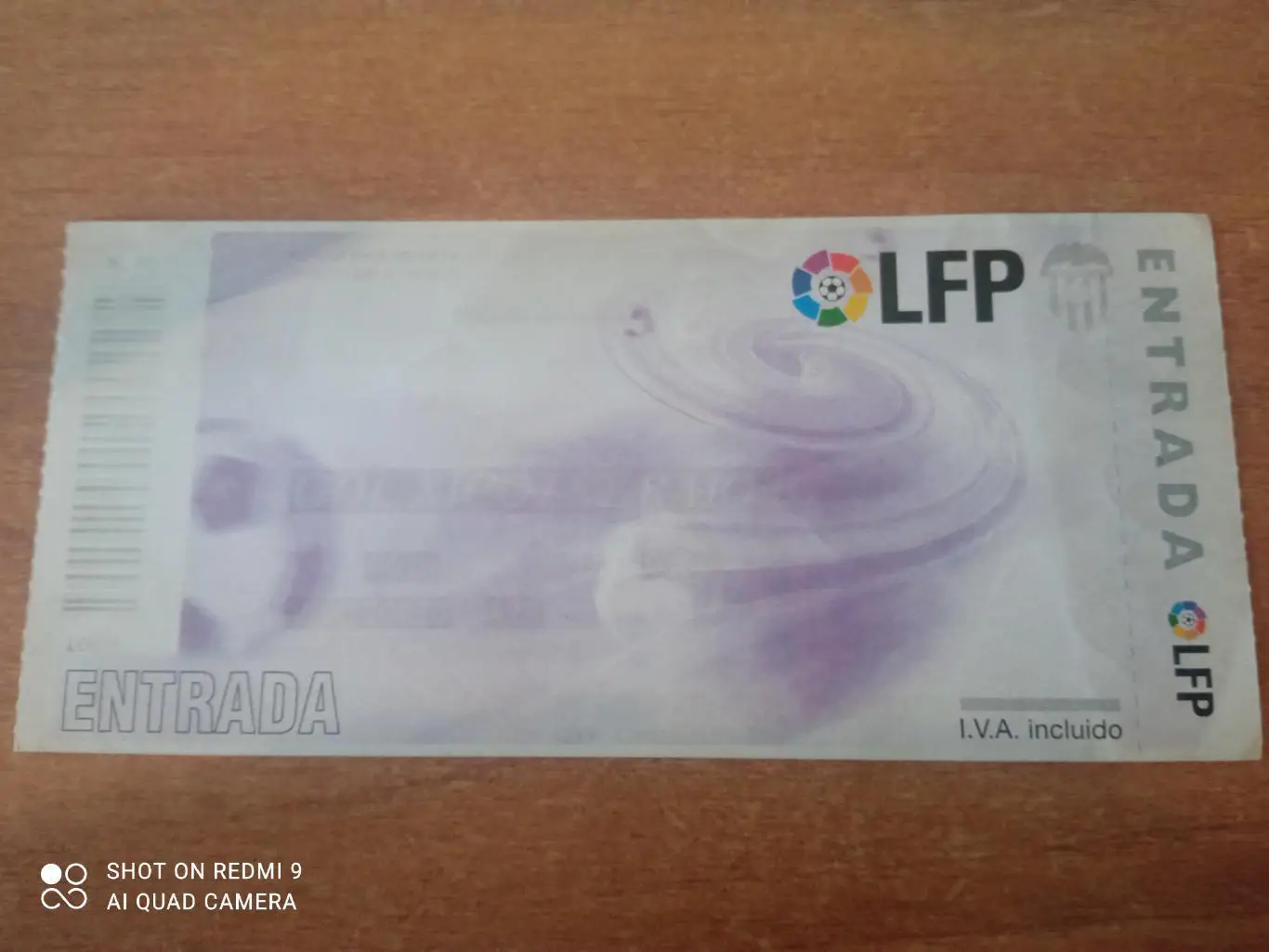 Билет: 07/08 Валенсия-Барселона