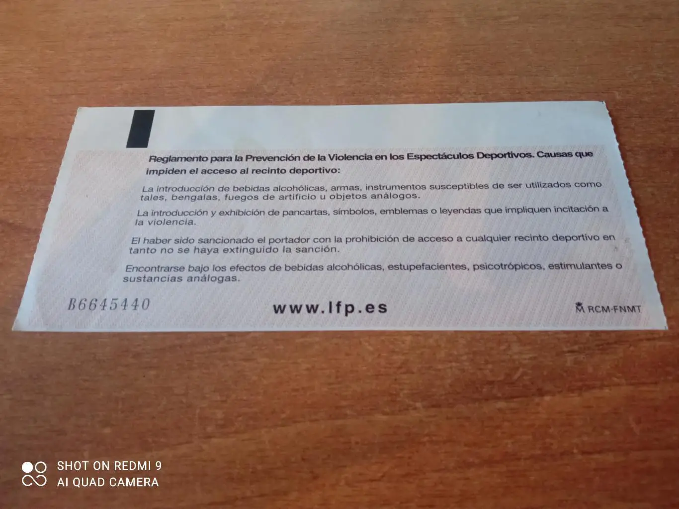 Билет: 07/08 Валенсия-Барселона 1