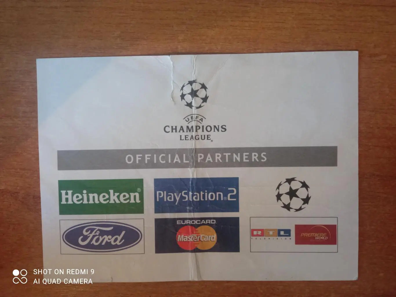 Билет:13.02.2001 Бавария-Спартак 1