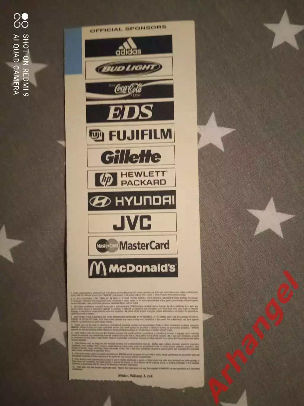 Билет: Женщины, Чемпионат мира 1999 США-Дания, Бразилия-Мексика 1