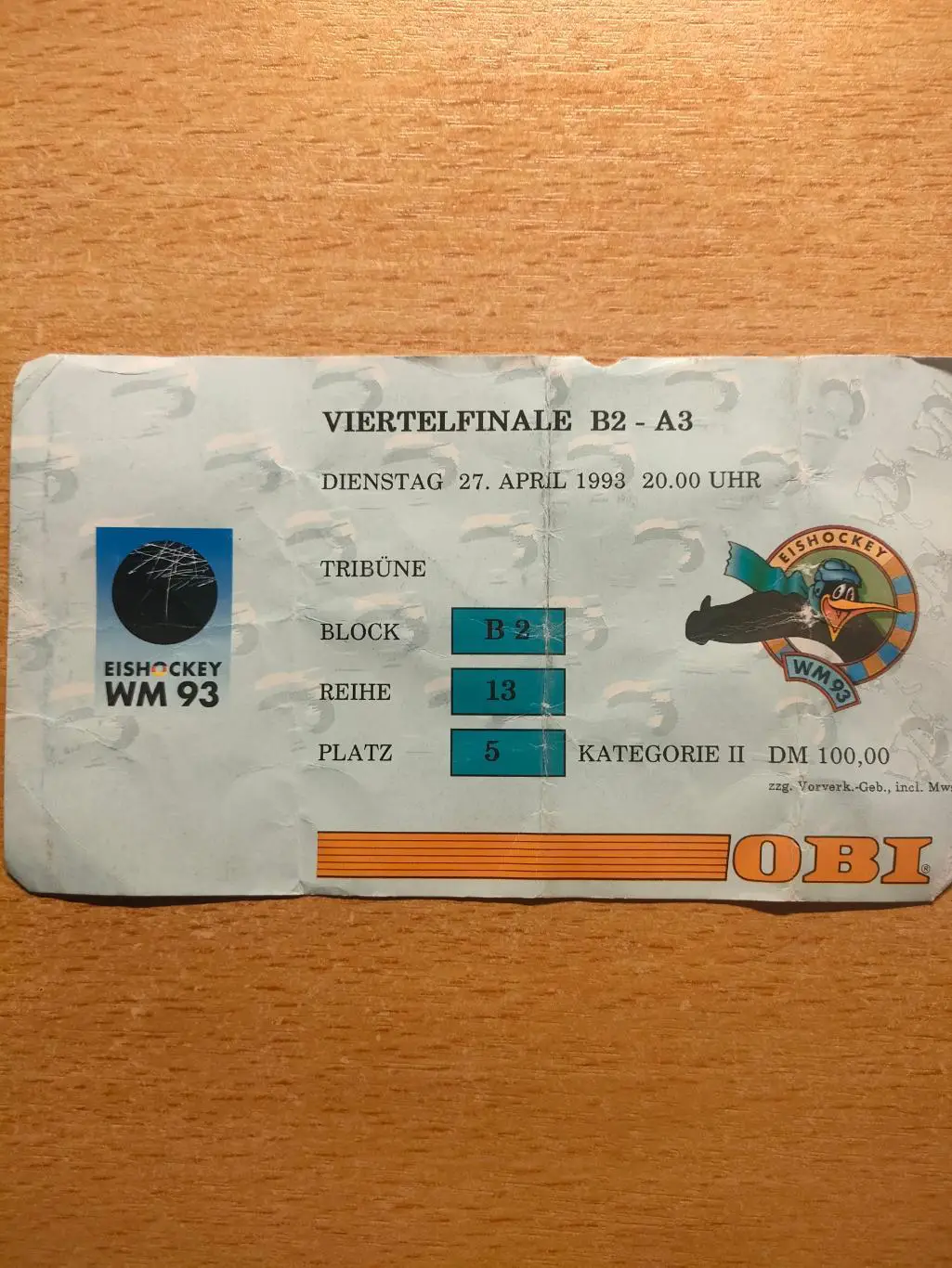 ЧМ 1/4 Германия - Россия 27.04.1993