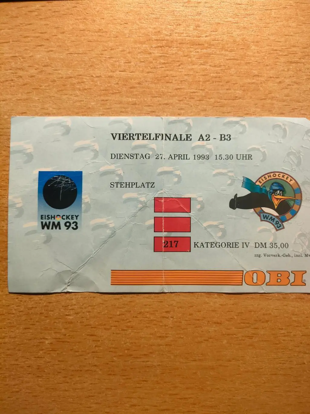 ЧМ 1/4 Швеция - США 27.04.1993