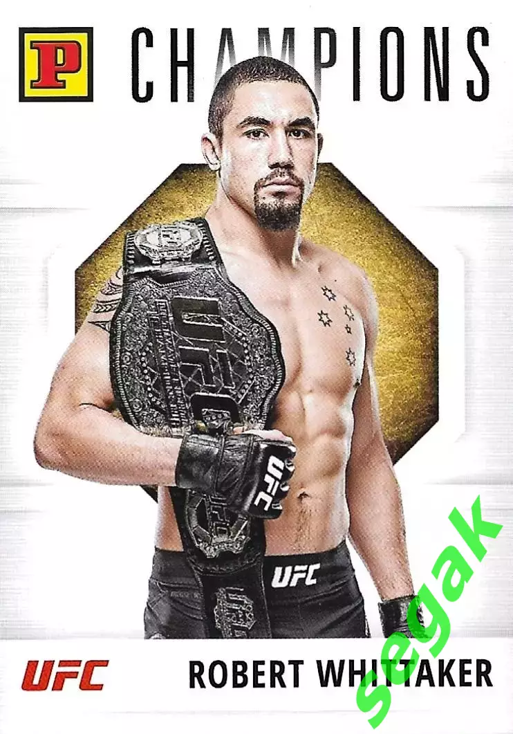 Карточка PANINI UFC Debut edition 2022 Robert Whittaker/Роберт Уиттакер