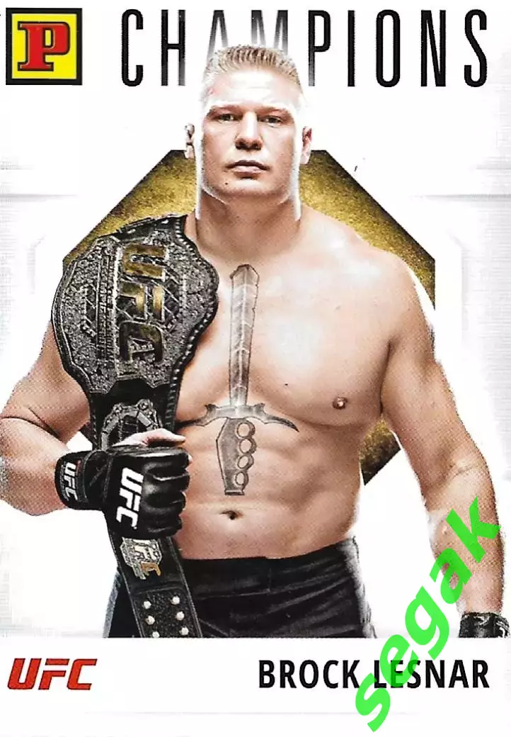 Карточка PANINI UFC Debut edition 2022 Brock Lesnar/Брок Леснар