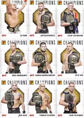 Карточки Чемпионы (полный сет) PANINI UFC Debut edition 2022