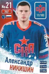 Карточка ХК СКА 2024-2025 Александр Никишин СКА Санкт-Петербург