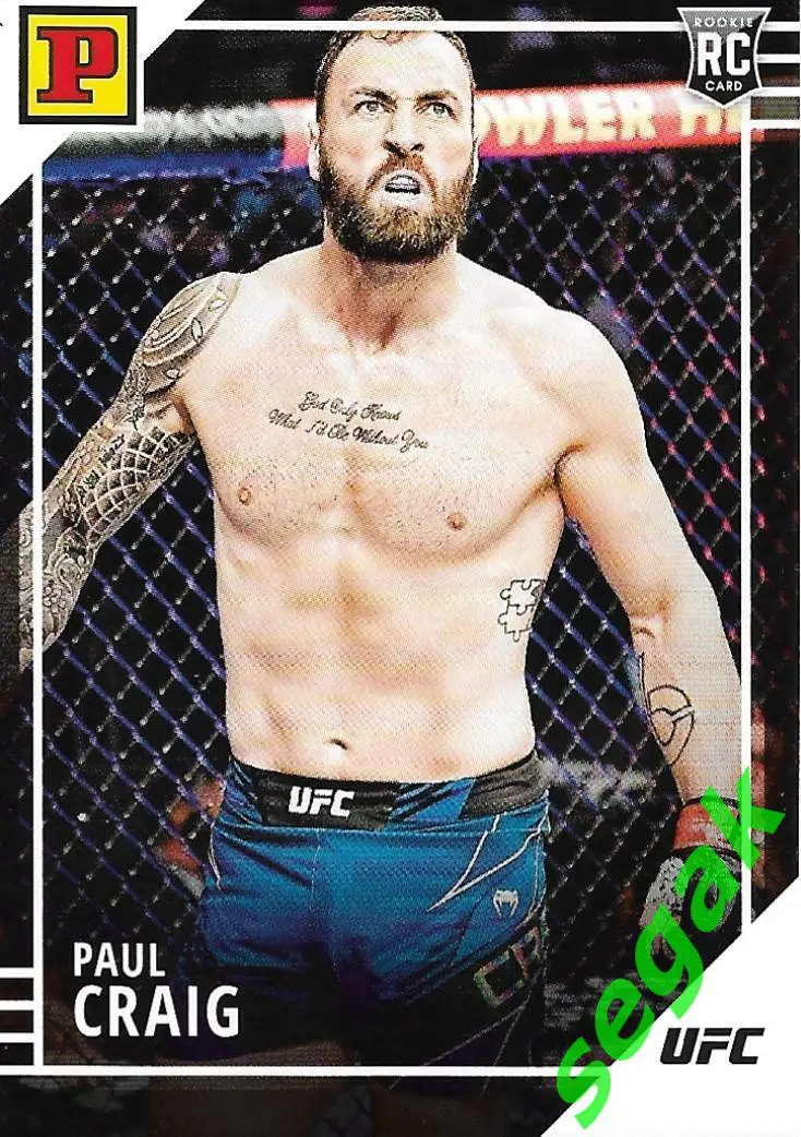Карточка PANINI UFC Debut edition 2022 Paul Craig