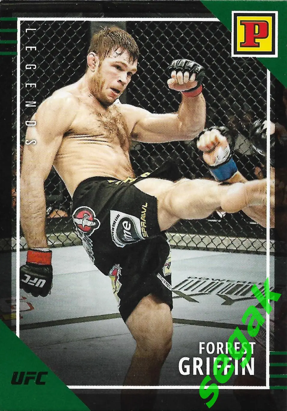 Карточка PANINI UFC Debut edition 2022 Forrest Griffin/Форрест Гриффин - Зеленая