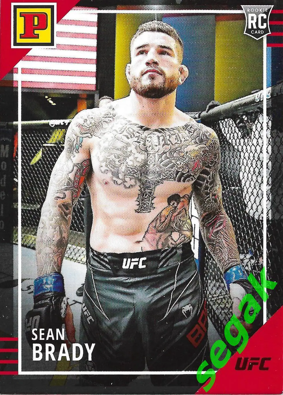 Карточка PANINI UFC Debut edition 2022 Sean Brady/Шон Брэди - Красная