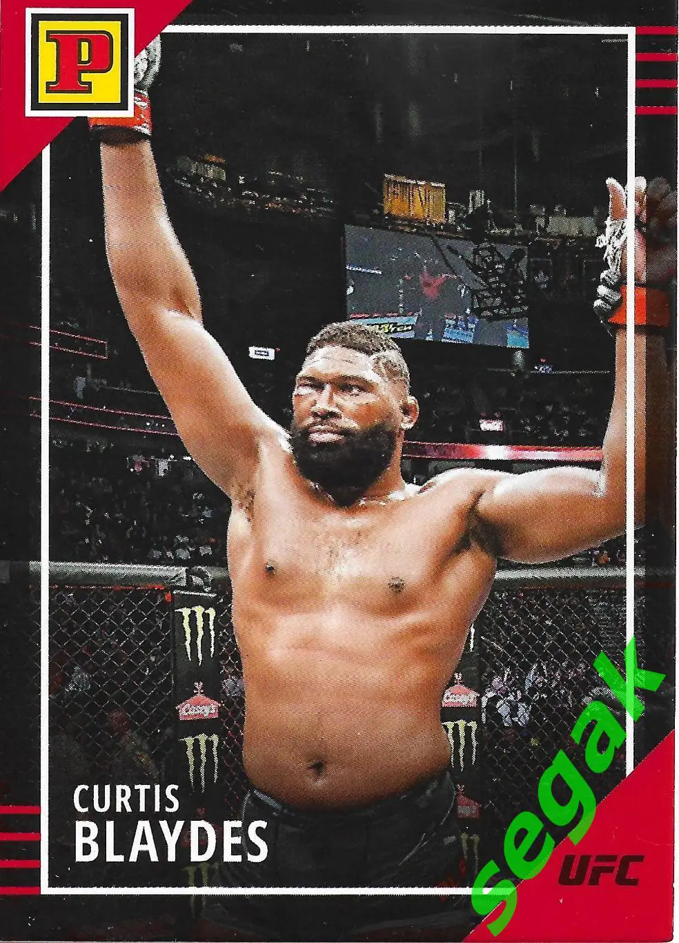 Карточка PANINI UFC Debut edition 2022 Curtis Blaydes/Кёртис Блейдс - Красная