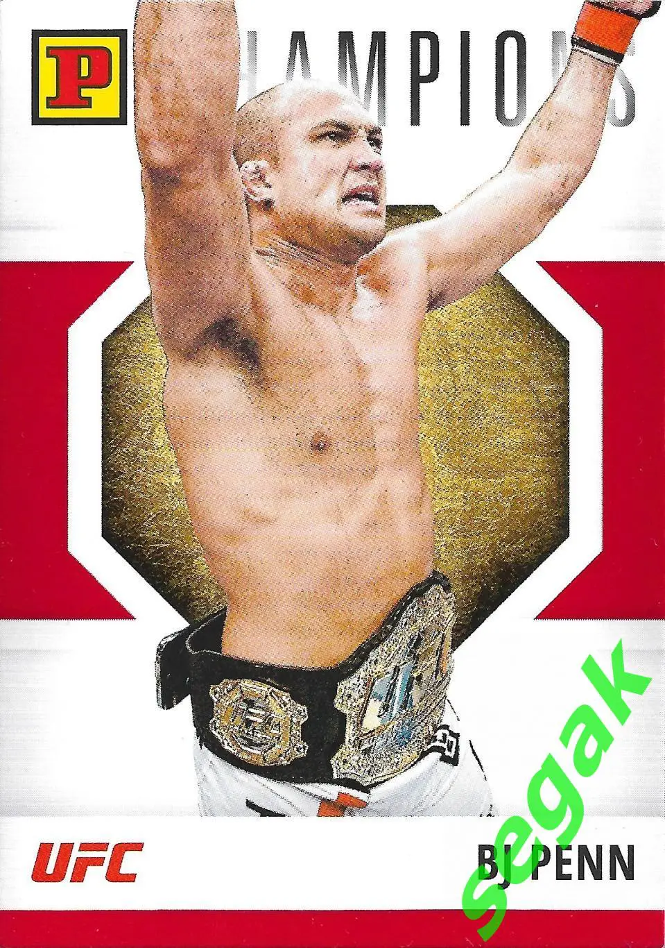 Карточка PANINI UFC Debut edition 2022 BJ Penn/Би Джей Пенн - Красная