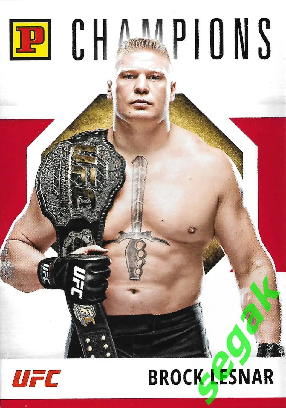 Карточка PANINI UFC Debut edition 2022 Brock Lesnar/Брок Леснар - Красная