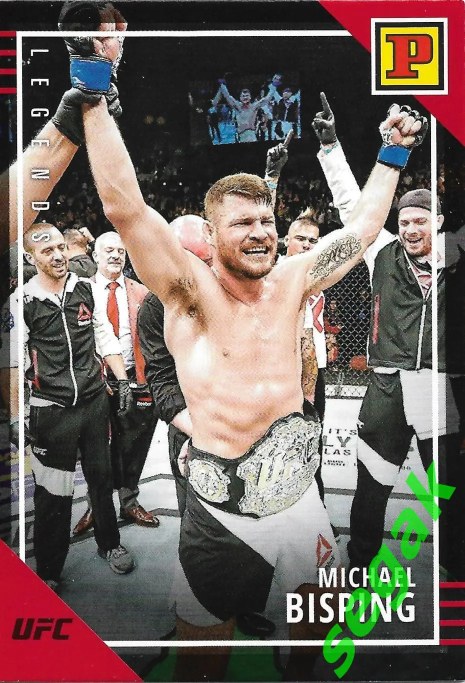 Карточка PANINI UFC Debut edition 2022 Michael Bisping/Майкл Биспинг - Красная