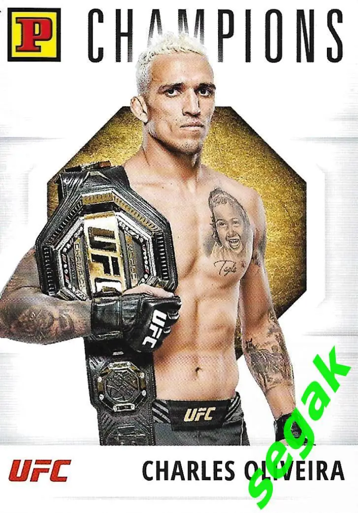 Карточка PANINI UFC Debut edition 2022 Charles Oliveira/Чарльз Оливейра