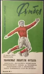 1975 Программа сувенир - буклет Металлист Харьков 14.04.75 #2