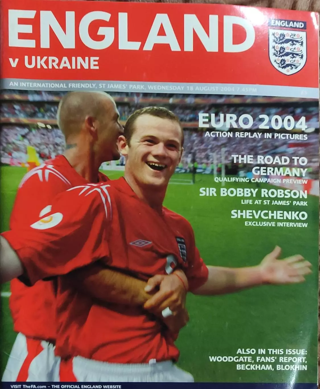 Англия -Украина.18.08.2004.