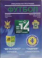 Металлист Харьков-Таврия Симферополь.24.04.2005.Чемпионат Украины.