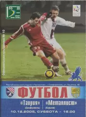 Таврия Симферополь-Металлист Харьков.10.12.2005.Чемпионат Украины.