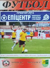 Кривбасс Кривой Рог-Металлист Харьков.9.11.2008.Чемпионат Украины.