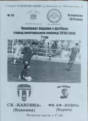 СК Каховка -Кобра Харьков.16.09.2018.Чемпионат Аматоров Украины .