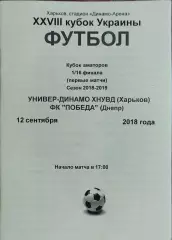 Универ-Динамо Харьков-ФК Победа Днепр.12.09.2018. Кубок Аматоров Украины.
