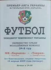 ФК Харьков-Таврия Симферополь.16.04.2009.Чемпионат Украины.Молодежные.
