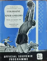 Колрейн Северная Ирландия-Динамо Киев.2.09.1965.Кубок Кубков.