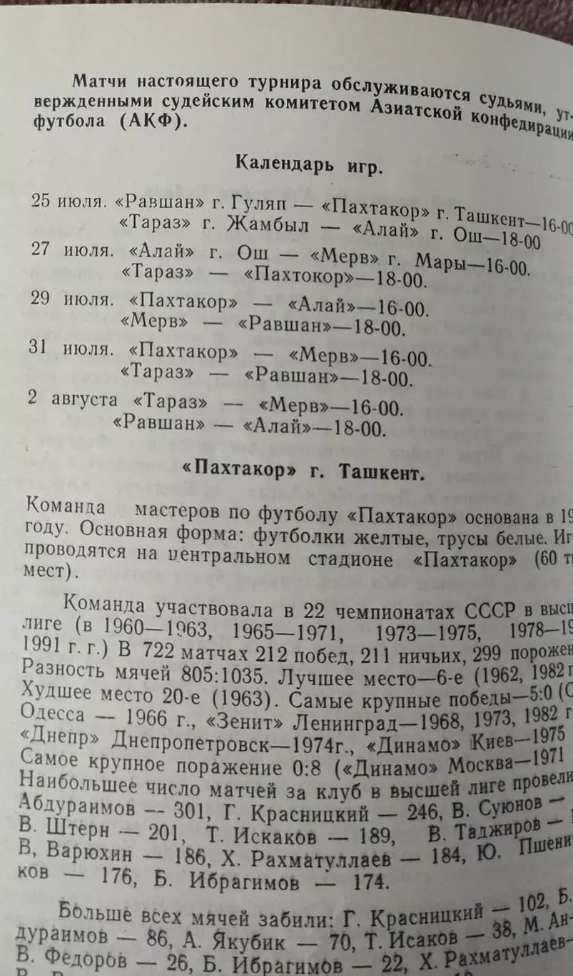 Кубок кубков азиатских стран.25.07-2.08.1994.Отборочный турнир. 1