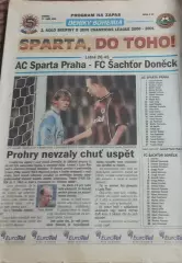 Спарта Чехия-Шахтер Донецк Украина.27.09.2000.Лига Чемпионов.